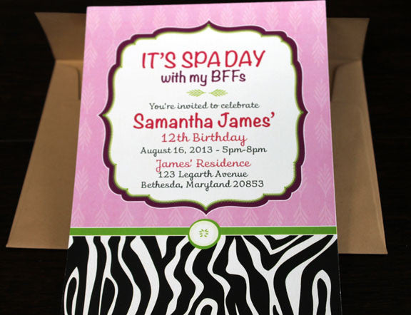 Spa Invitation