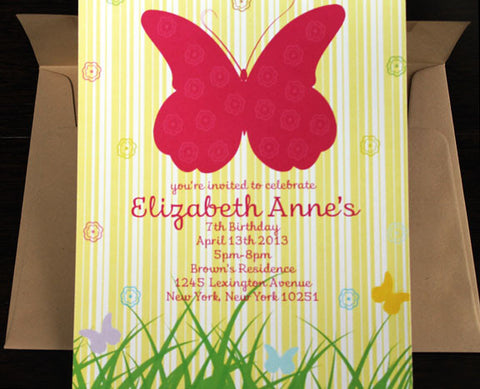 Butterfly Invitation