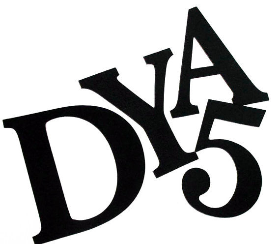 4 inch black die cut letters  and numbers