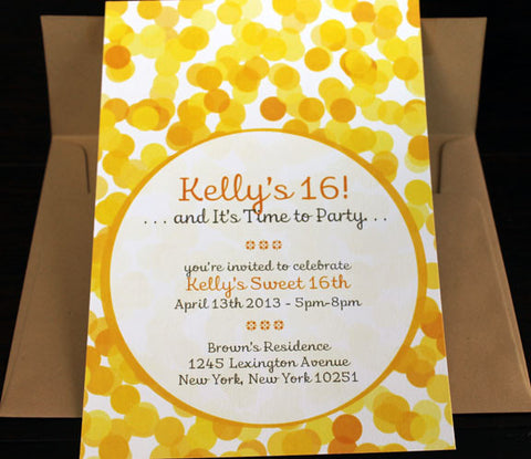 Confetti Invitation