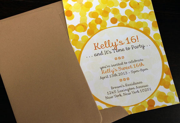 Confetti Invitation