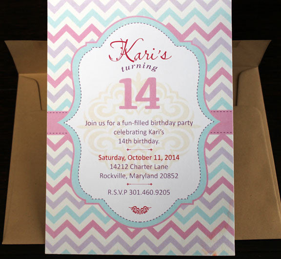 Chevron Invitation