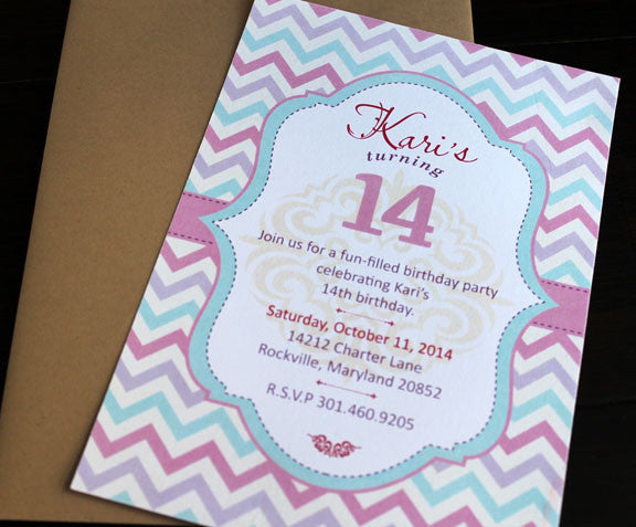 Chevron Invitation