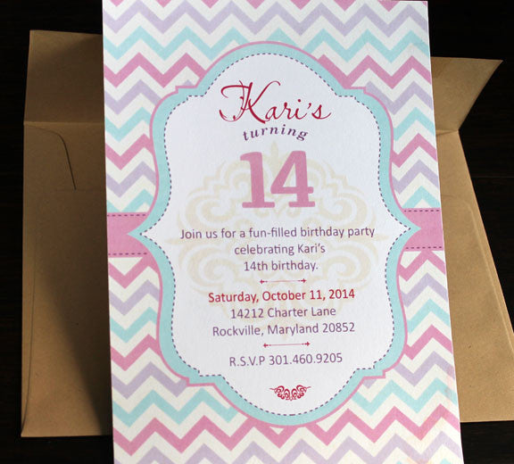 Chevron Invitation