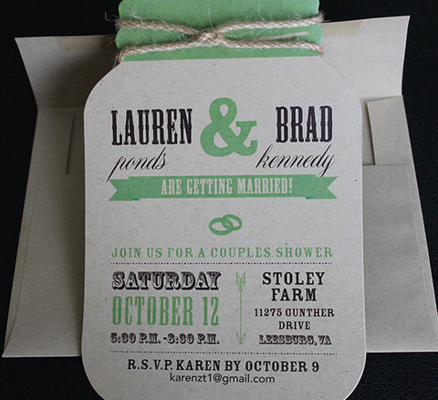 Mason Jar Invitation IV