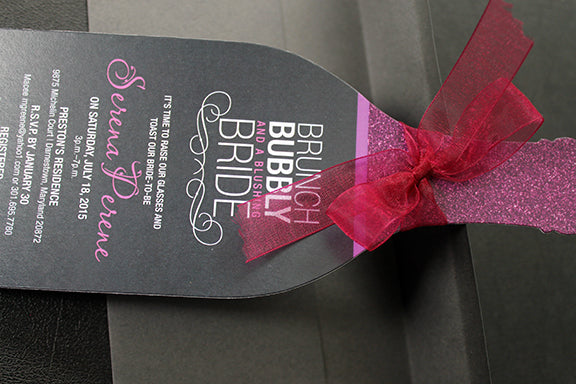 Wine Bridal Shower Invitation