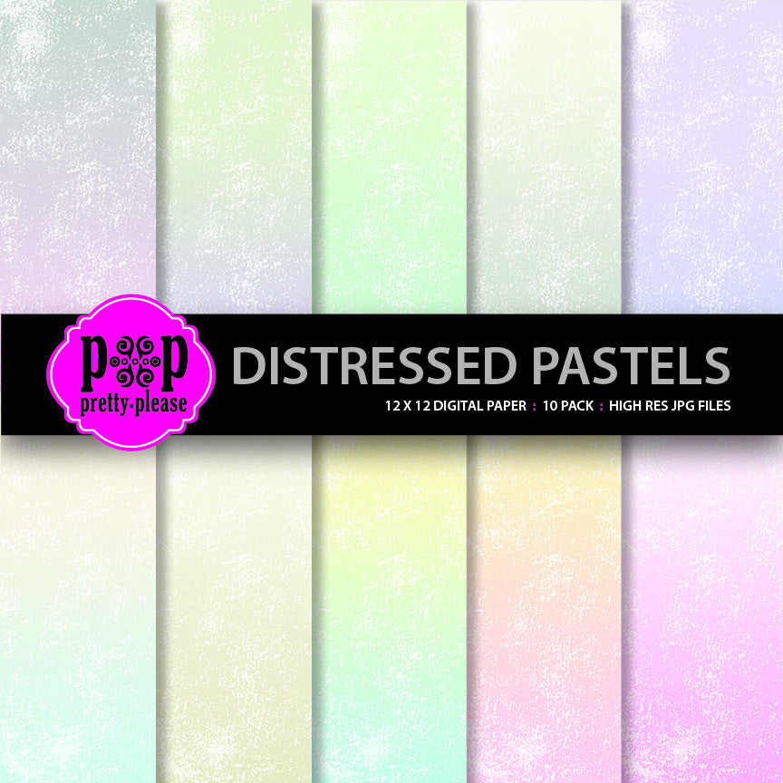 Distressed Pastels Digital Paper
