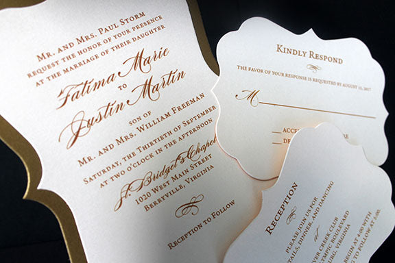 Bracket Card Wedding Invitation | Wedding Anniversary Invitation | Bracket Invitation