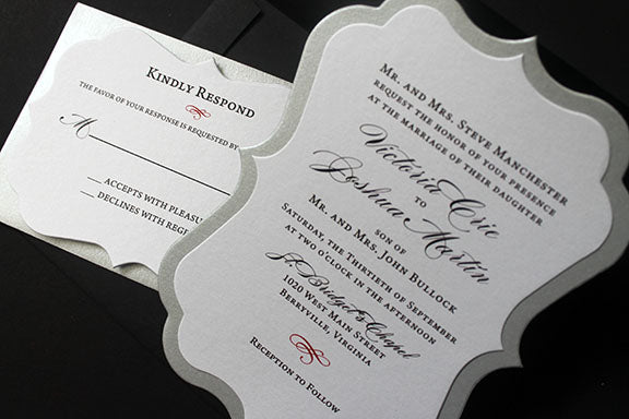 Bracket Card Wedding Invitation | Wedding Anniversary Invitation | Bracket Invitation