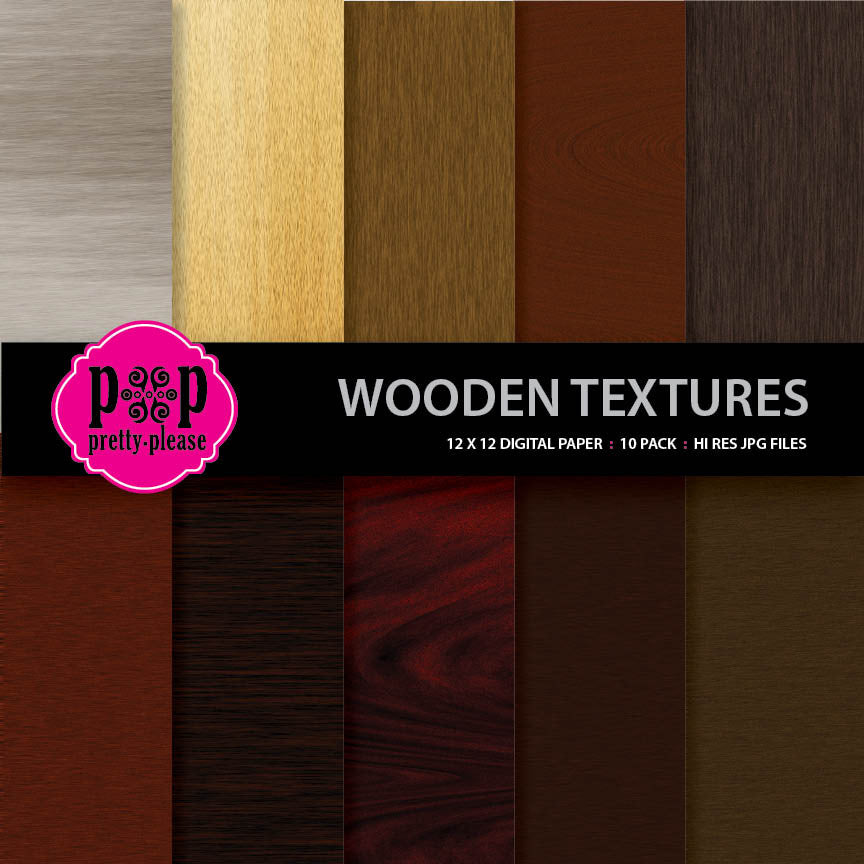 Wood Textures Digital Paper