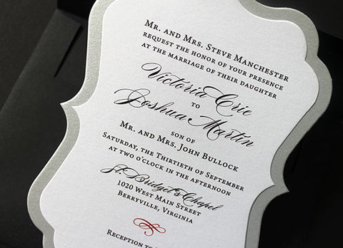 Bracket Card Wedding Invitation | Wedding Anniversary Invitation | Bracket Invitation